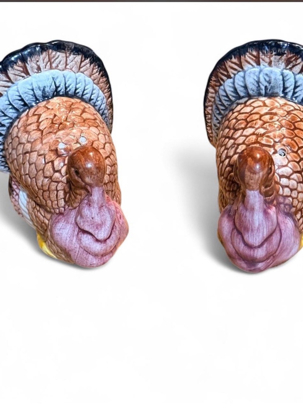 Vintage Ceramic Turkey Salt and Pepper Shaker Set